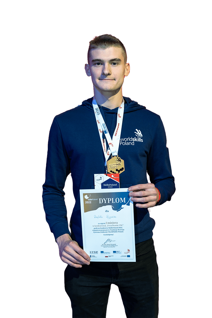 Rafał Rygalik z dyplomem